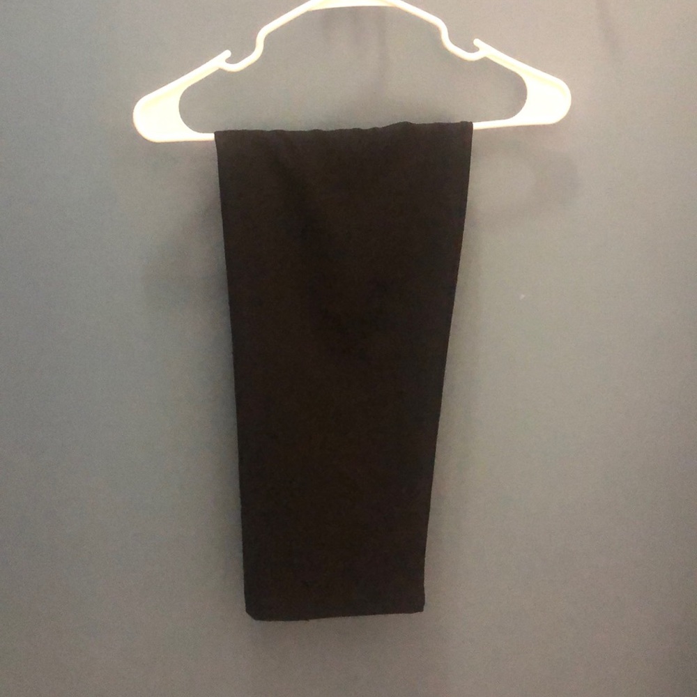 Plain black pencil skirt